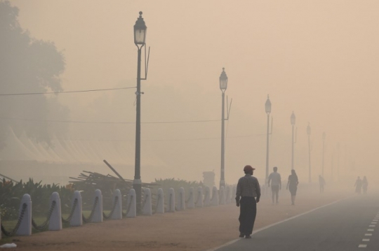 Parahnya polusi udara selimuti India usai Festival Diwali