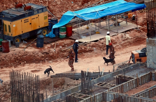Ini foto lokasi longsor di Malaysia yang tewaskan dua pekerja Indonesia