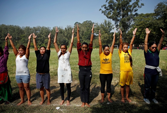 Semangat perempuan Nepal ikut seleksi jadi polwan