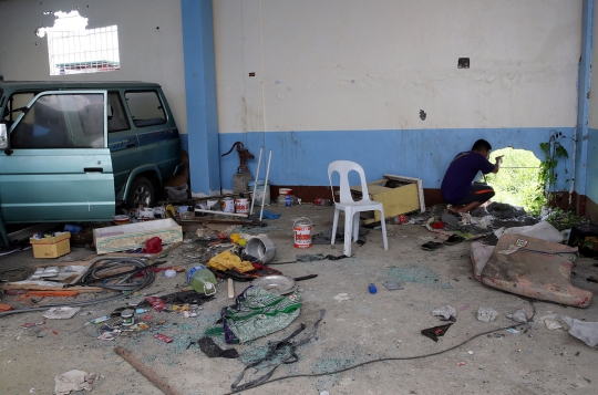 Menelusuri bekas markas pemimpin ISIS di Marawi
