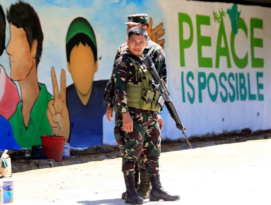 Mural perdamaian untuk Marawi