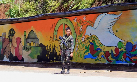 Mural perdamaian untuk Marawi
