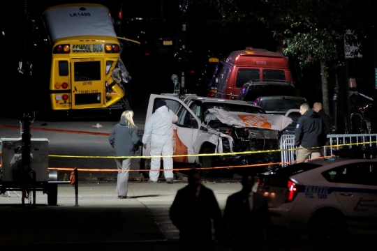 Ini truk maut yang digunakan pelaku teror New York menghabisi para korban