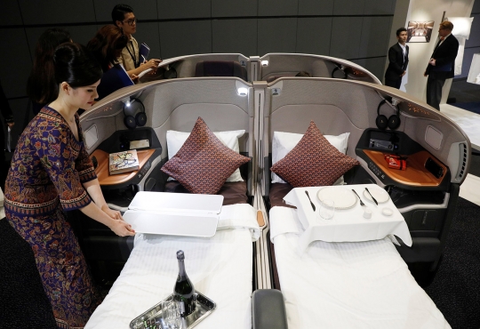 Begini mewahnya kabin first class terbaru Singapore Airlines