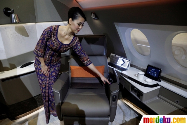 Foto : Begini mewahnya kabin first class terbaru Singapore 