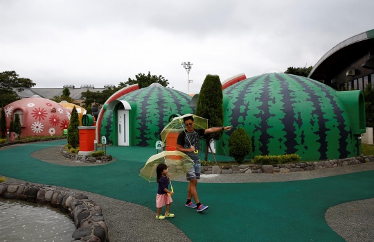 Menikmati kenyamanan menginap di rumah Teletubbies ala Jepang