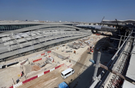 Intip pembangunan terminal Bandara Abu Dhabi yang super megah