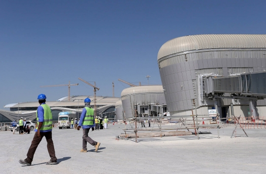 Intip pembangunan terminal Bandara Abu Dhabi yang super megah