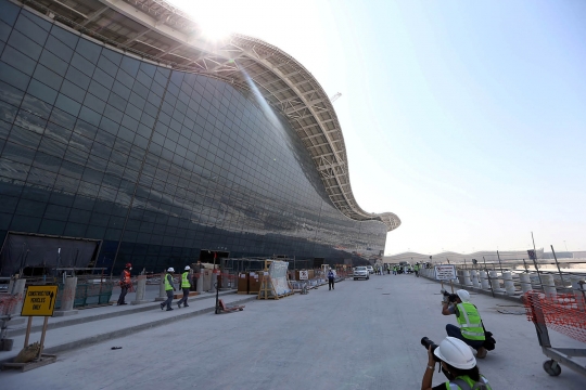 Intip pembangunan terminal Bandara Abu Dhabi yang super megah