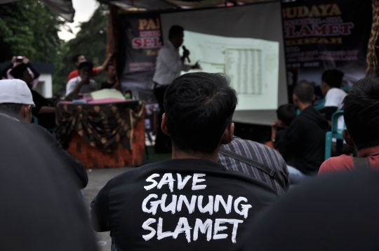 Aksi tolak PLTPB Baturraden untuk selamatkan Gunung Slamet
