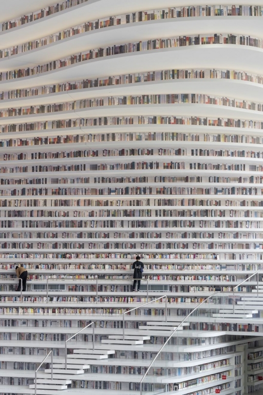 Mengintip kemegahan The Eye of Binhai, perpustakaan terindah milik China