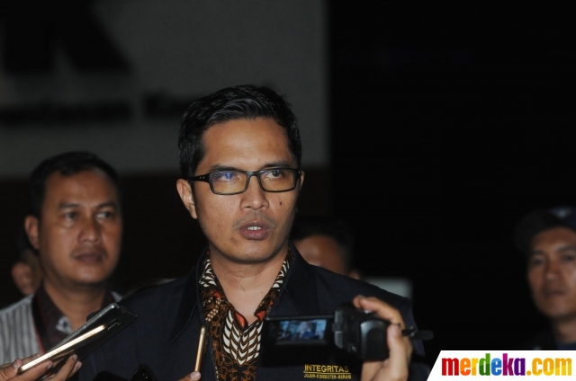 Foto : Jubir KPK Febri Diansyah bicara soal penangkapan 