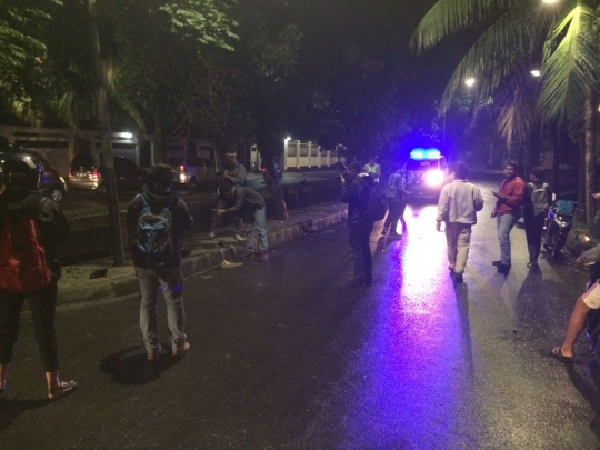 Polisi periksa lokasi kecelakaan Setya Novanto di Permata Hijau
