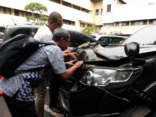 Ini kondisi mobil Setya Novanto yang tabrak tiang listrik