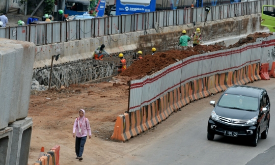 Proyek underpass Mampang-Kuningan capai 70 persen