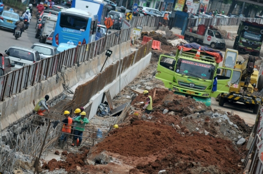 Proyek underpass Mampang-Kuningan capai 70 persen