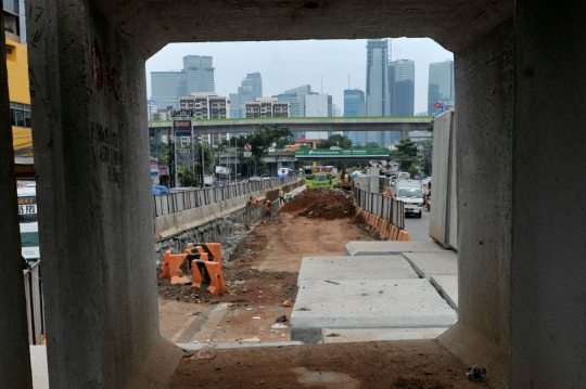 Proyek underpass Mampang-Kuningan capai 70 persen