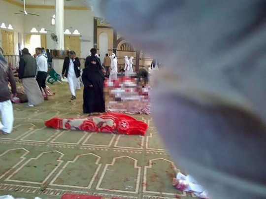 Suasana mencekam Masjid di Mesir dipenuhi mayat bergelimpangan