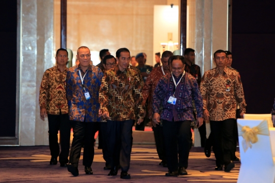 Presiden Jokowi saat hadiri Kompas 100 CEO Forum