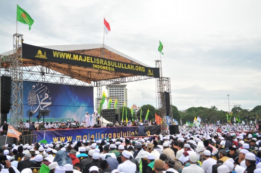 Ribuan jemaah hadiri Maulid Nabi Muhammad SAW di Monas