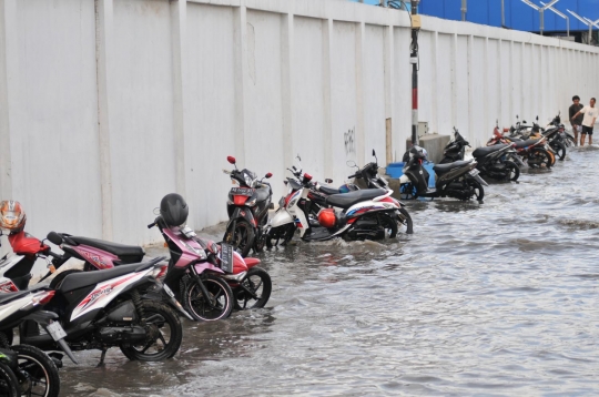 Banjir rob lumpuhkan Muara Baru