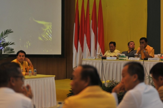 Suasana jelang Rapat Pleno Partai Golkar yang berlangsung tertutup