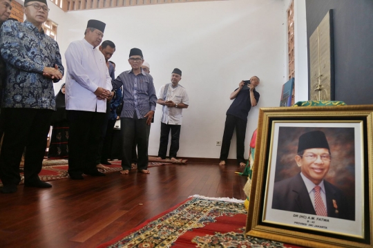 SBY dan AHY melayat jenazah AM Fatwa