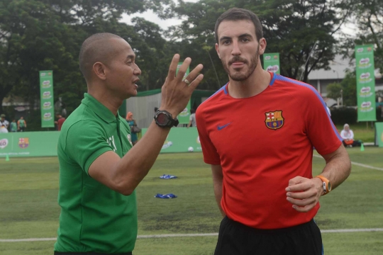 Antusiasme anak-anak SD Jakarta ikuti Milo Football Clinic Day