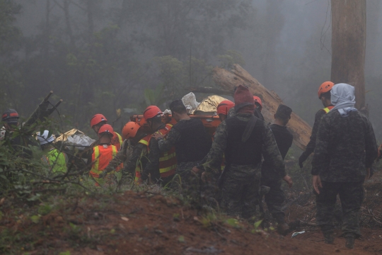 Ini lokasi helikopter jatuh yang tewaskan kakak Presiden Honduras