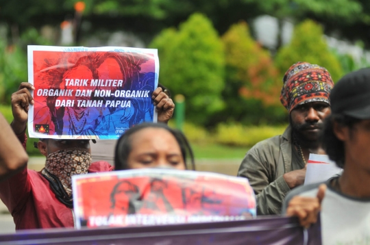 Aksi massa FRI-WP geruduk kantor PBB tuntut referendum Papua Barat