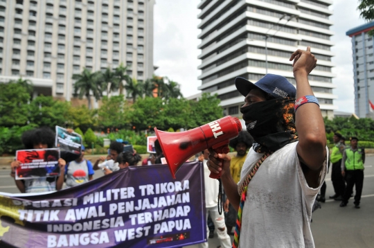 Aksi massa FRI-WP geruduk kantor PBB tuntut referendum Papua Barat