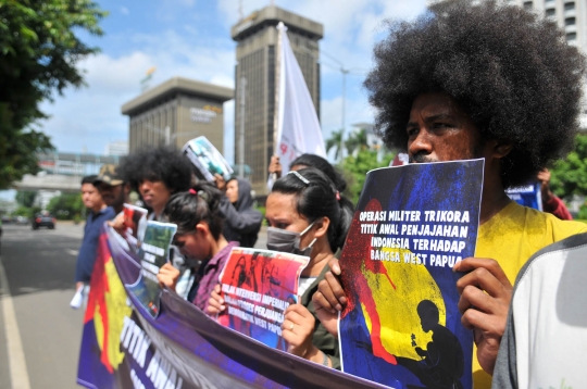 Aksi massa FRI-WP geruduk kantor PBB tuntut referendum Papua Barat