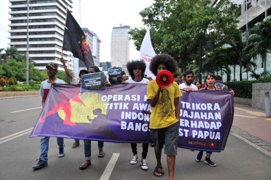 Aksi massa FRI-WP geruduk kantor PBB tuntut referendum Papua Barat