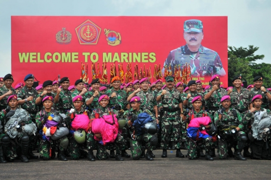 Panglima TNI kunjungi markas Korps Marinir di Cilandak