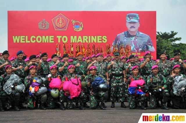 Foto Panglima Tni Kunjungi Markas Korps Marinir Di Cilandak