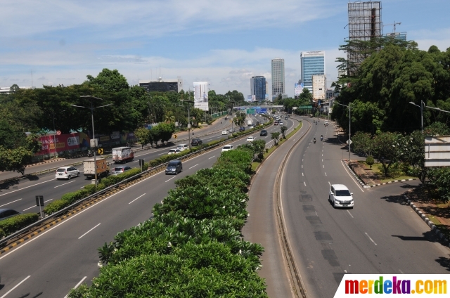  Foto Natal jalan protokol dan tol Ibu Kota lengang 