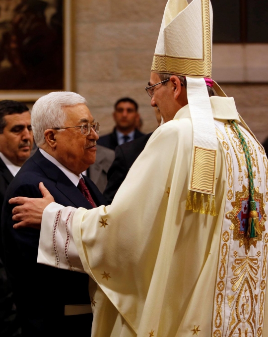 Presiden Palestina hadiri misa Natal di Bethlehem
