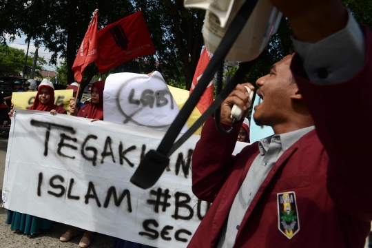 Aksi mahasiswa Aceh tolak keras LGBT