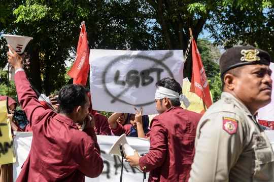 Aksi mahasiswa Aceh tolak keras LGBT