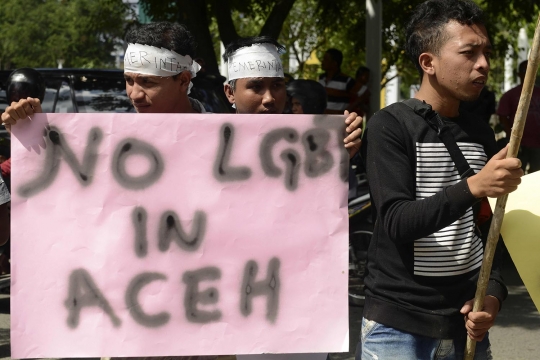 Aksi mahasiswa Aceh tolak keras LGBT