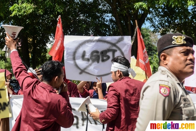 Foto Aksi Mahasiswa Aceh Tolak Keras Lgbt