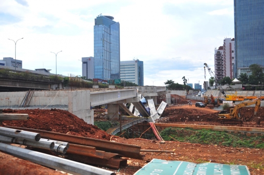 Begini kondisi girder Tol Depok-Antasari yang roboh