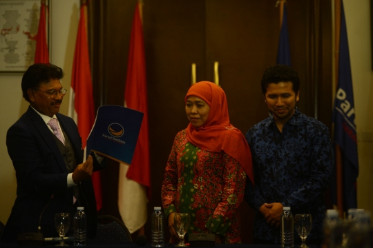 Semringah Khofifah-Emil Dardak didukung NasDem maju di Pilgub Jatim