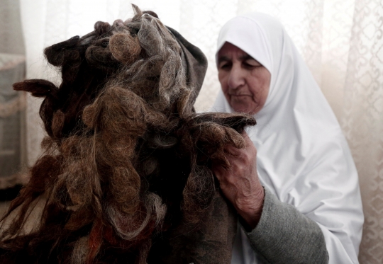 Wanita Palestina simpan sisa potongan rambut selama 67 tahun