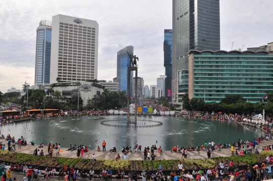 Ramainya CFD awal tahun 2018 di Jakarta