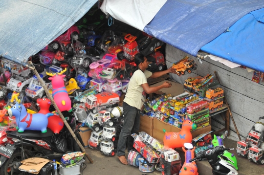 Potret Pasar Gembrong jelang digusur untuk Tol Becakayu