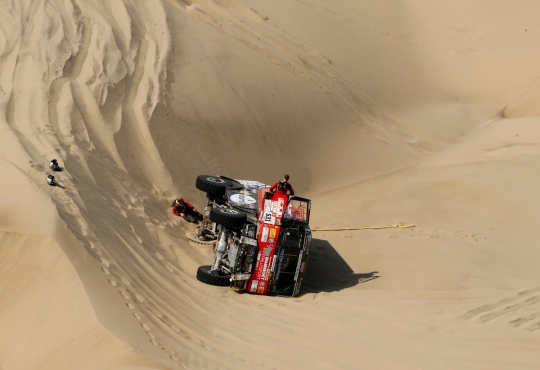 Insiden kecelakaan warnai ajang Rally Dakar 2018