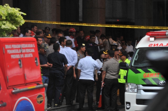 Situasi Gedung BEI usai selasar ambruk hingga lukai 72 orang