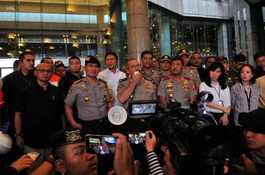 Situasi Gedung BEI usai selasar ambruk hingga lukai 72 orang