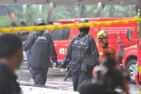 Situasi Gedung BEI usai selasar ambruk hingga lukai 72 orang